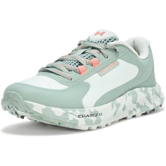 🆕 Women's Charged Bandit Trail 3 Sneaker Hydro Green/Silica Green/Blush Orange - Picture 1 of 4